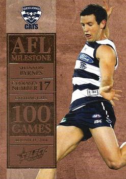 2012 Select AFL Champions - Milestone Game Foils #MG24 Shannon Byrnes Front
